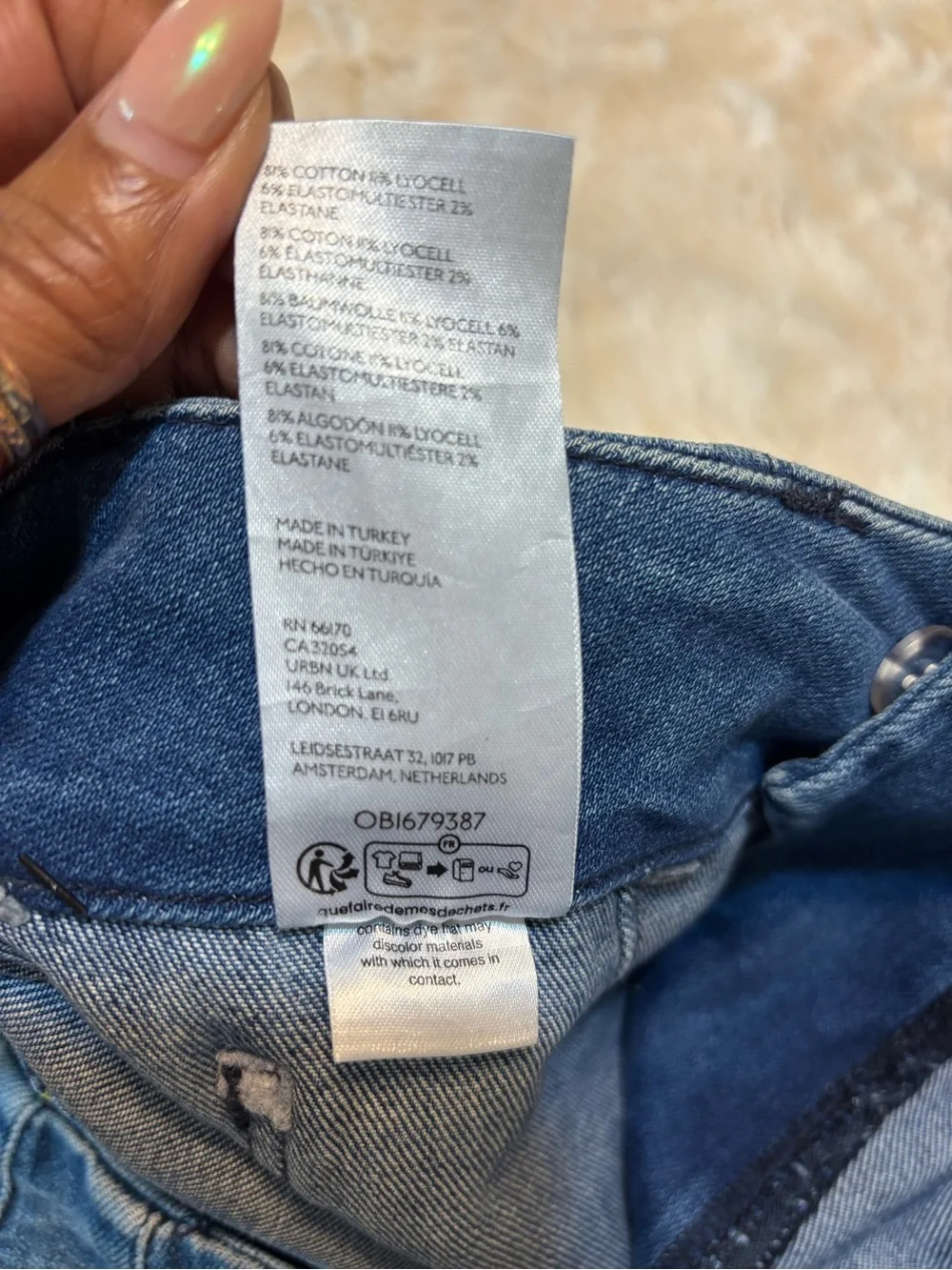 Maeve Anthropologie The Colette Jeans 27 Wide Leg Crop Patch Pocket Blue